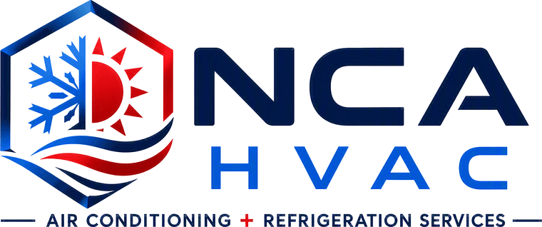 NCA HVAC. Air conditioning and refrigeration services.